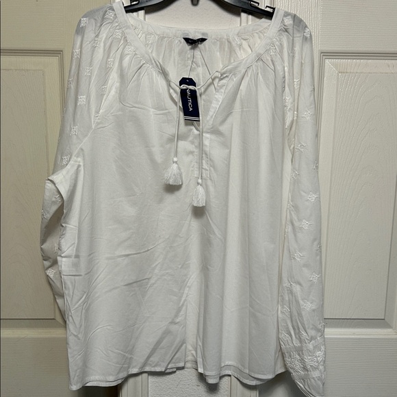 Nautica Tops - NWT 2XL Nautica Peasant Blouse